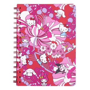 Hello Kitty? and Friends Small Spiral Notebook with Pockets