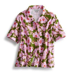 Short-Sleeved Button-Down Pajama Top